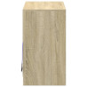 Szafka z LED, dąb sonoma, 72x34x61 cm, materiał drewnopochodny