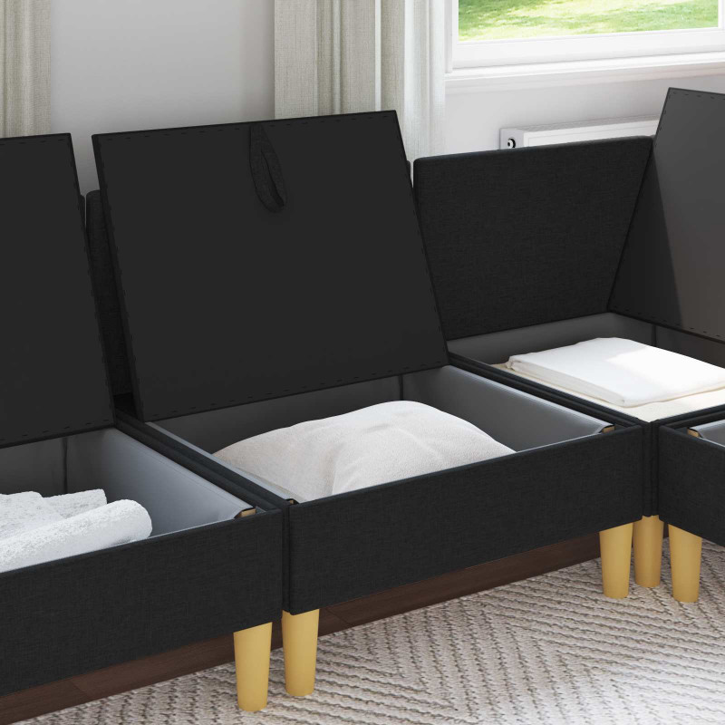 Sofa z miejscem do przechowywania tkanina