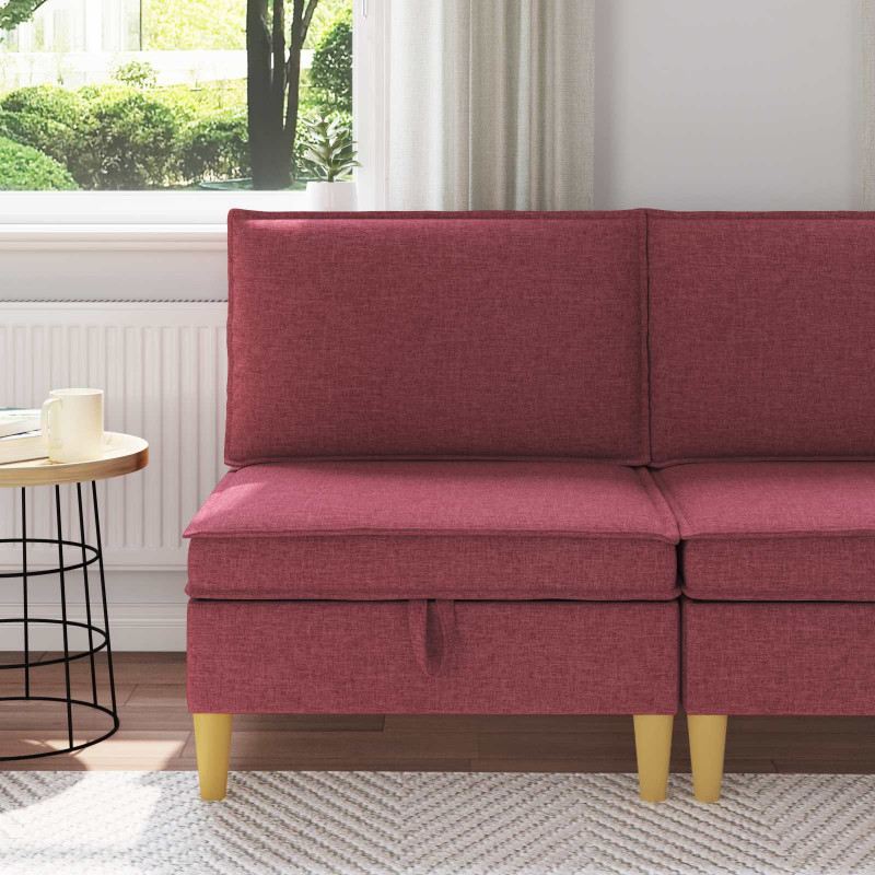 Sofa z miejscem do przechowywania tkanina