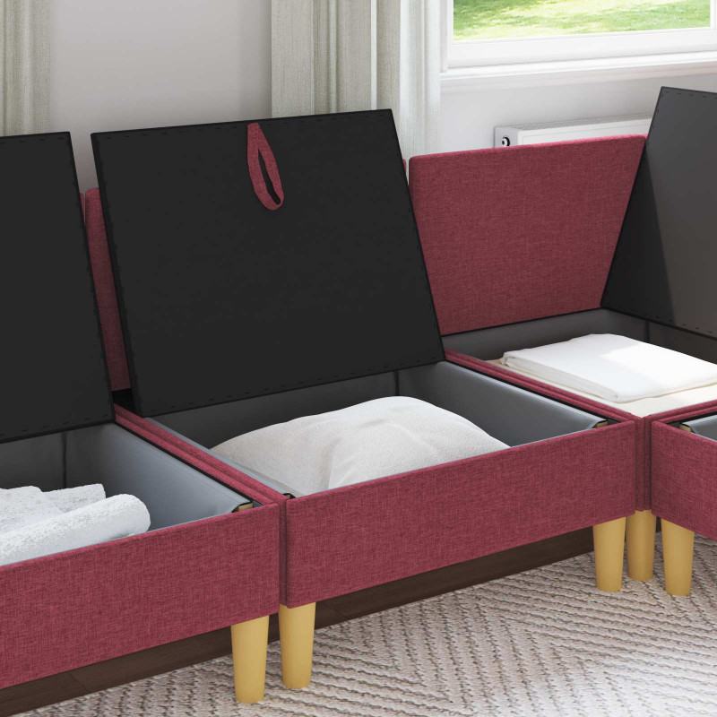 Sofa z miejscem do przechowywania tkanina