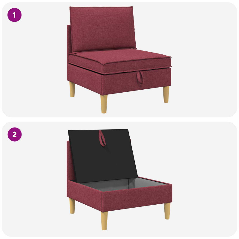 Sofa z miejscem do przechowywania tkanina