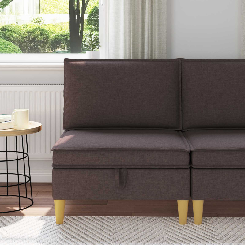 Sofa z miejscem do przechowywania tkanina