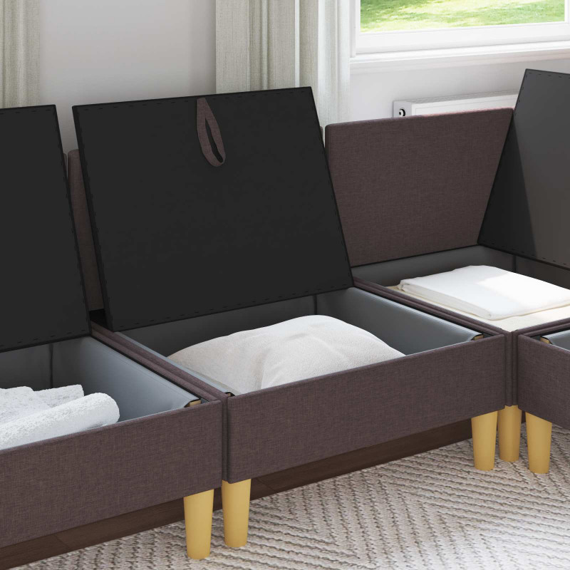 Sofa z miejscem do przechowywania tkanina