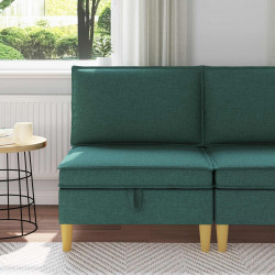 Sofa z miejscem do przechowywania tkanina