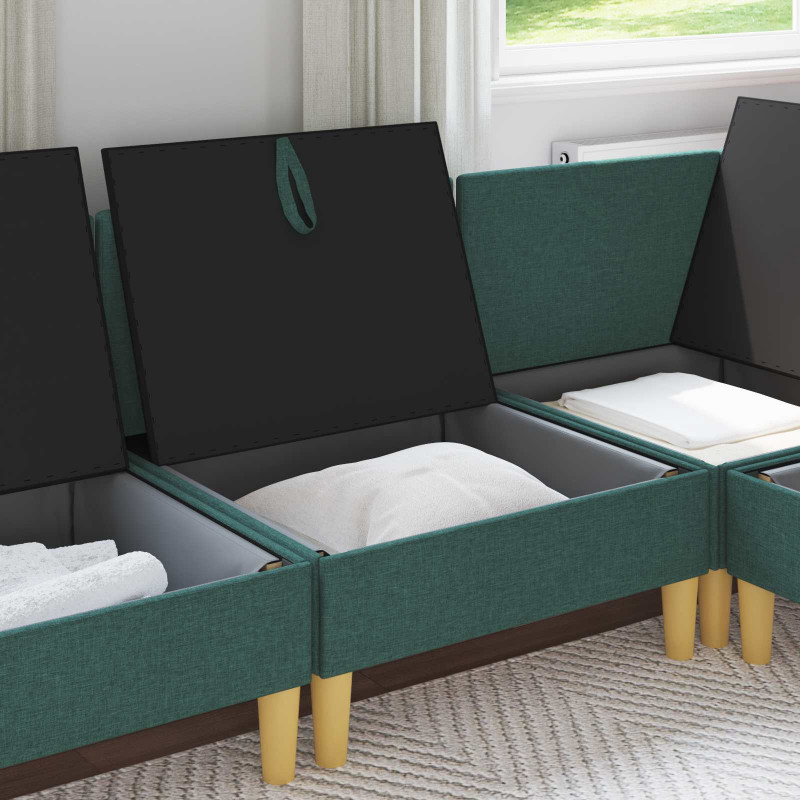Sofa z miejscem do przechowywania tkanina