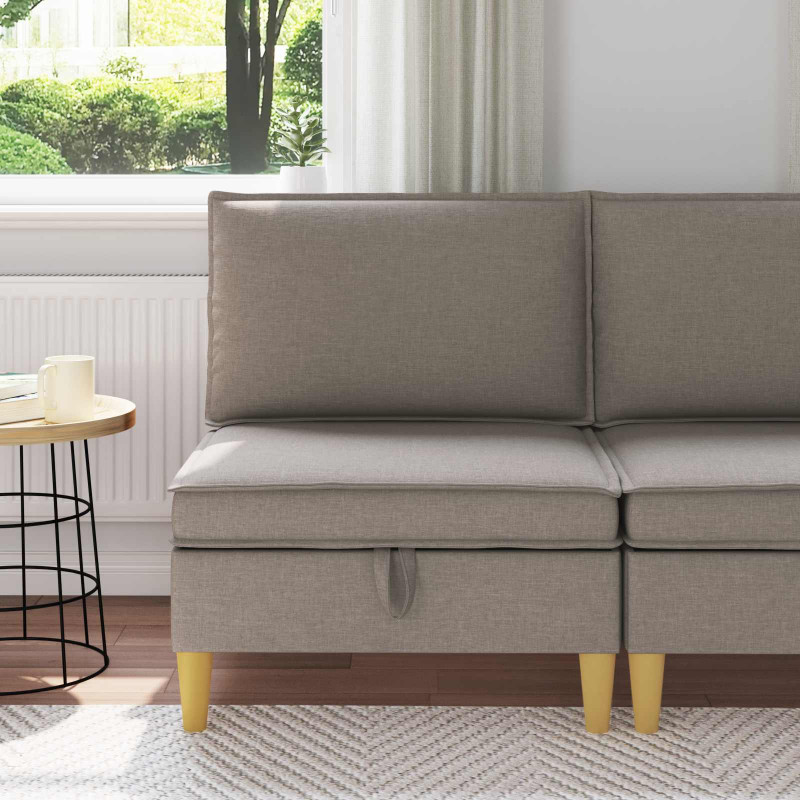 Sofa z miejscem do przechowywania tkanina