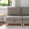 Sofa z miejscem do przechowywania tkanina