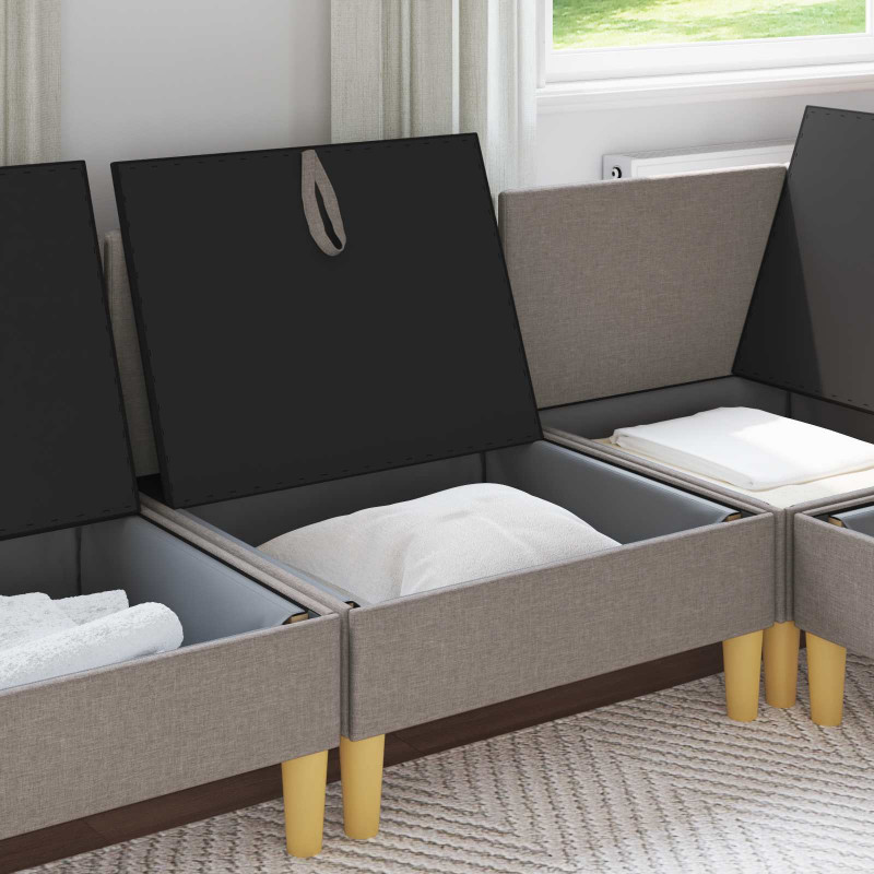 Sofa z miejscem do przechowywania tkanina
