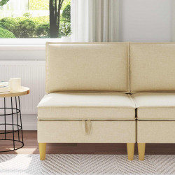 Sofa z miejscem do przechowywania tkanina