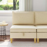 Sofa z miejscem do przechowywania tkanina