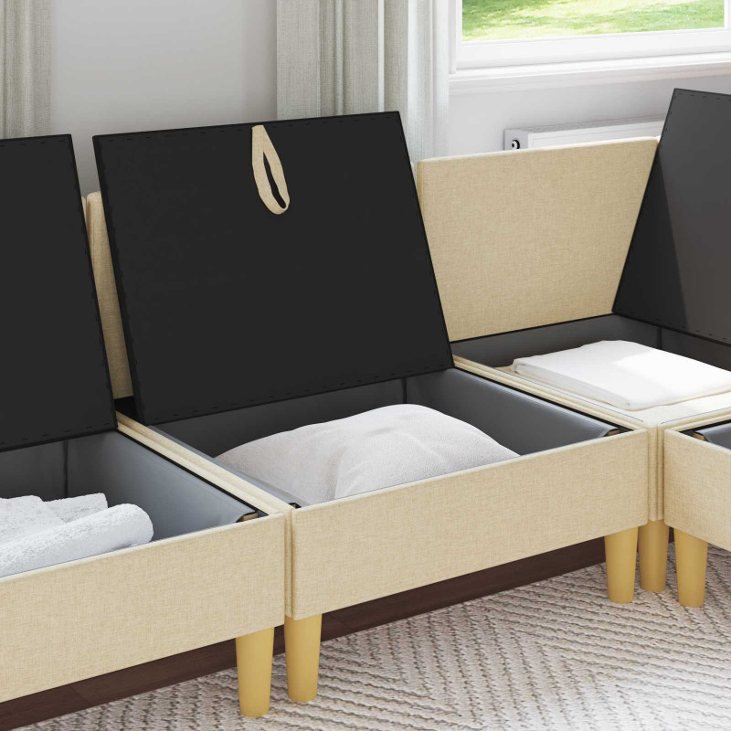 Sofa z miejscem do przechowywania tkanina