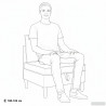 Sofa z miejscem do przechowywania tkanina