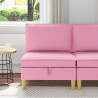 Sofa z miejscem do przechowywania tkanina