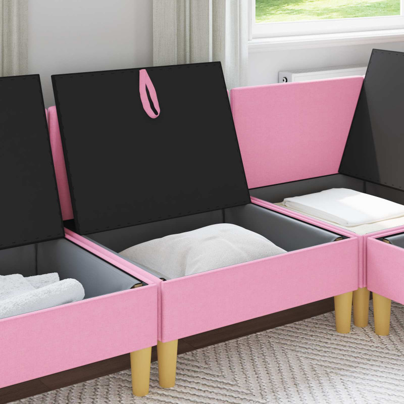 Sofa z miejscem do przechowywania tkanina