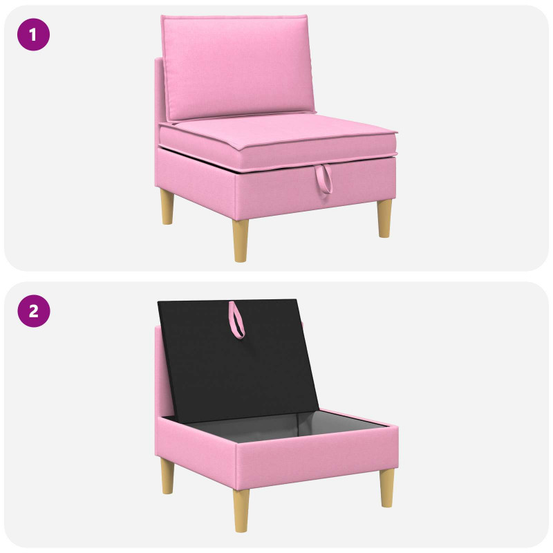 Sofa z miejscem do przechowywania tkanina