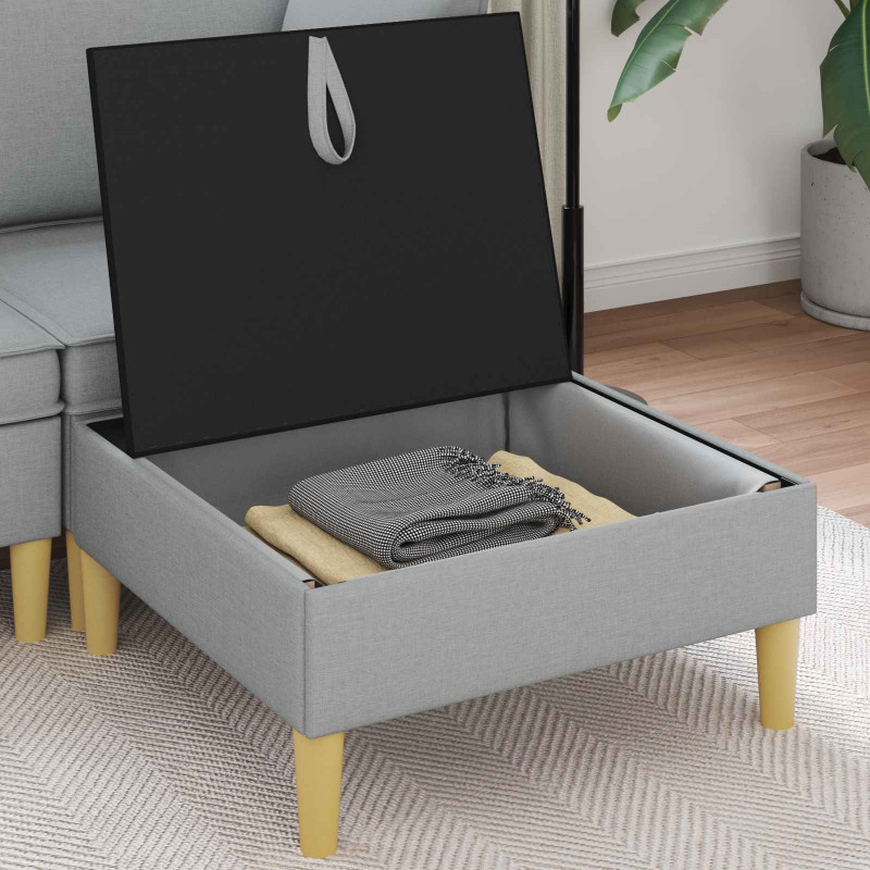 Sofa z miejscem do przechowywania tkanina