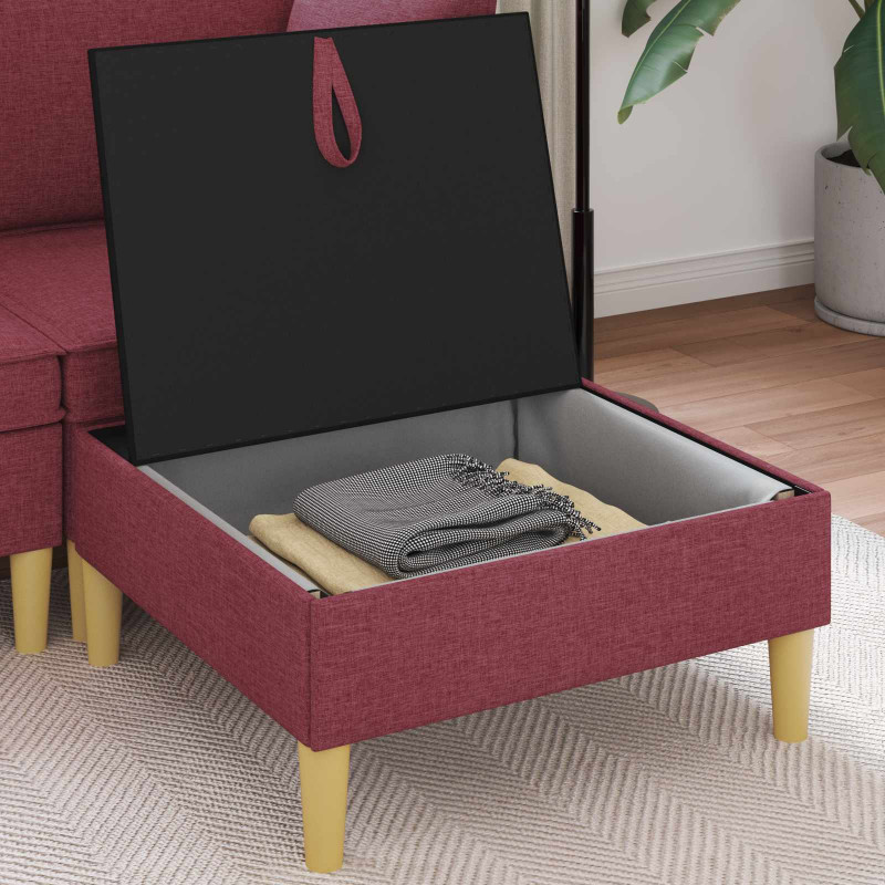 Sofa z miejscem do przechowywania tkanina