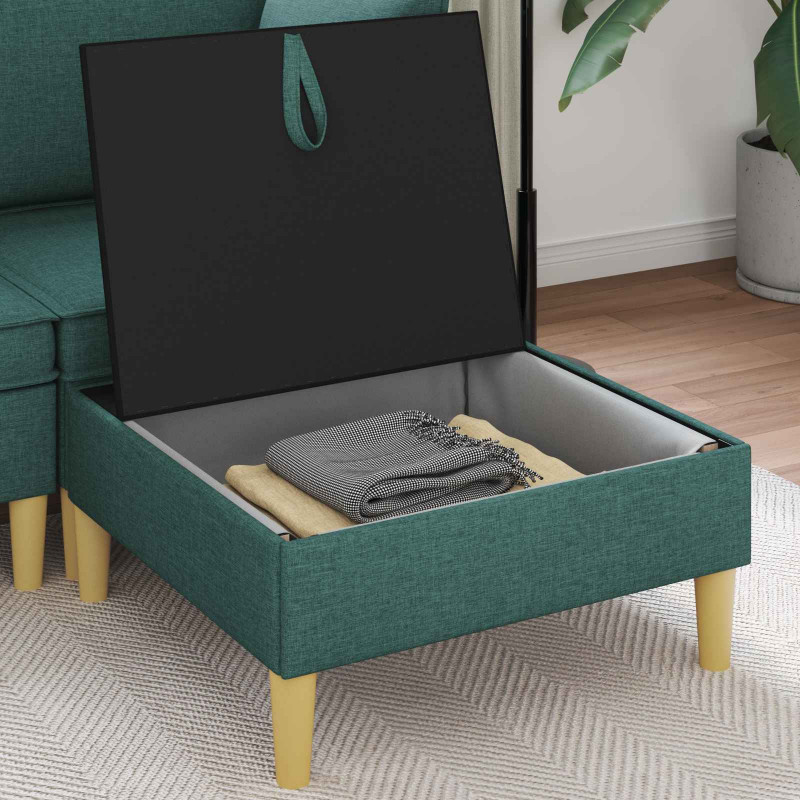 Sofa z miejscem do przechowywania tkanina