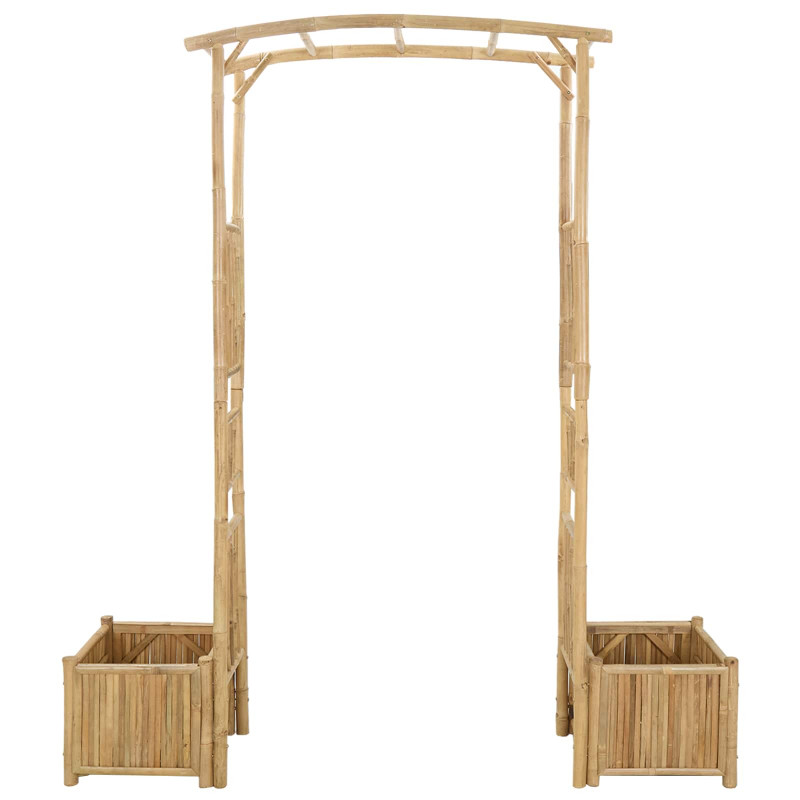 Łuk Ogrodowy Naturalny 177 x 40 x 205 cm Bambus