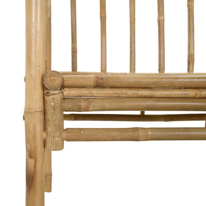 Łuk ogrodowy z ławką Naturalny 115 x 50 x 205 cm Bambus