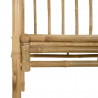 Łuk ogrodowy z ławką Naturalny 115 x 50 x 205 cm Bambus