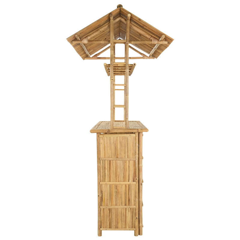 Stół barowy na zewnątrz Naturalny 115 x 95 x 214 cm Bambus