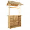 Stół barowy na zewnątrz Naturalny 115 x 95 x 214 cm Bambus