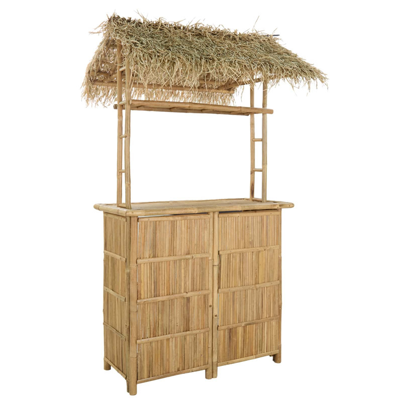 Stół barowy na zewnątrz Naturalny 115 x 95 x 215 cm Bambus