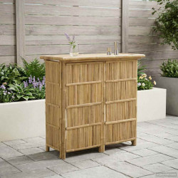 Stół barowy na zewnątrz Naturalny 115 x 55 x 105 cm Bambus