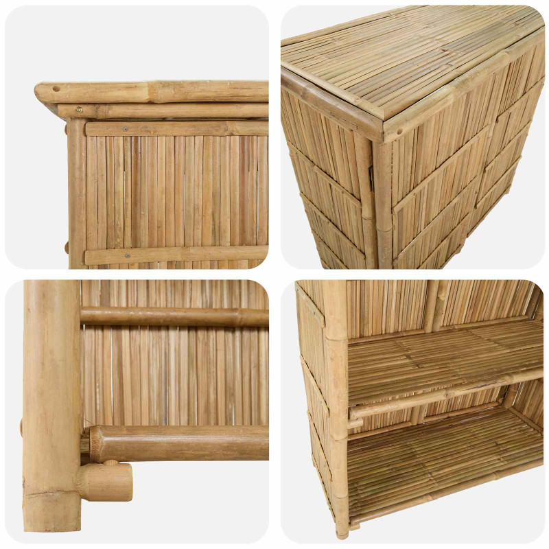 Stół barowy na zewnątrz Naturalny 115 x 55 x 105 cm Bambus