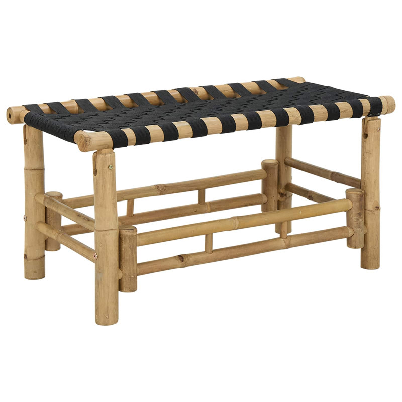 Ławka ogrodowa 80 x 38 x 40 cm Bambus Naturalny Prostokątny