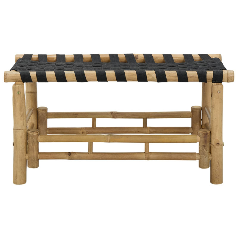 Ławka ogrodowa 80 x 38 x 40 cm Bambus Naturalny Prostokątny