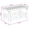 Ławka ogrodowa 80 x 38 x 40 cm Bambus Naturalny Prostokątny