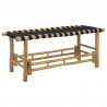 Ławka ogrodowa 110 x 38 x 40 cm Bambus Naturalny Prostokątny