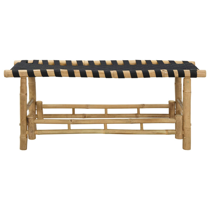 Ławka ogrodowa 110 x 38 x 40 cm Bambus Naturalny Prostokątny