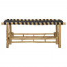 Ławka ogrodowa 110 x 38 x 40 cm Bambus Naturalny Prostokątny