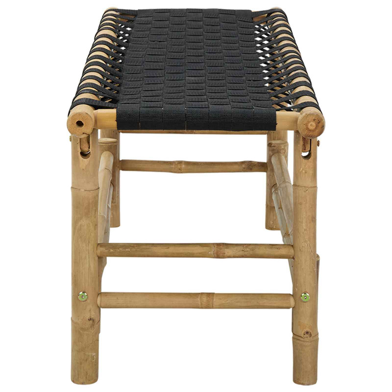 Ławka ogrodowa 110 x 38 x 40 cm Bambus Naturalny Prostokątny