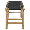 Ławka ogrodowa 110 x 38 x 40 cm Bambus Naturalny Prostokątny