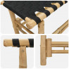 Ławka ogrodowa 110 x 38 x 40 cm Bambus Naturalny Prostokątny