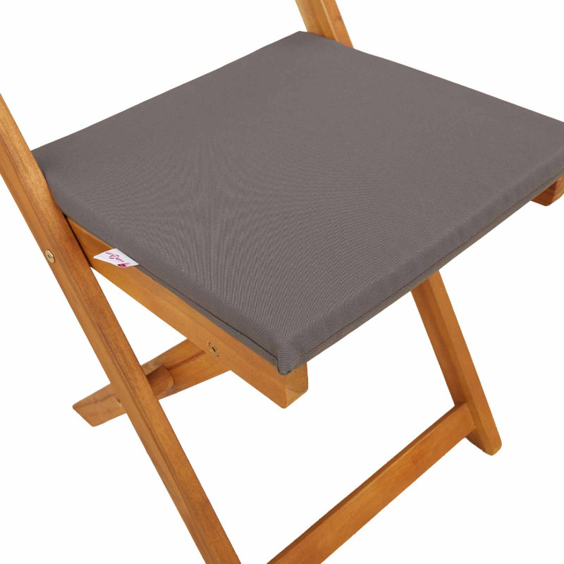 Krzesła Bistro na Zewnątrz 2 pcs Ciemnoszary 40 x 53 x 80 cm