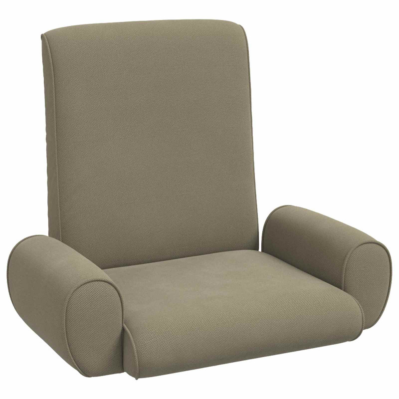 Krzesło na podłogę Khaki 68 x 51 x 56 cm Strukturalny aksamit