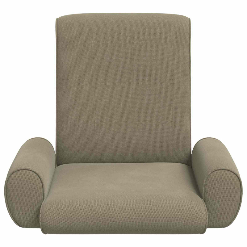 Krzesło na podłogę Khaki 68 x 51 x 56 cm Strukturalny aksamit