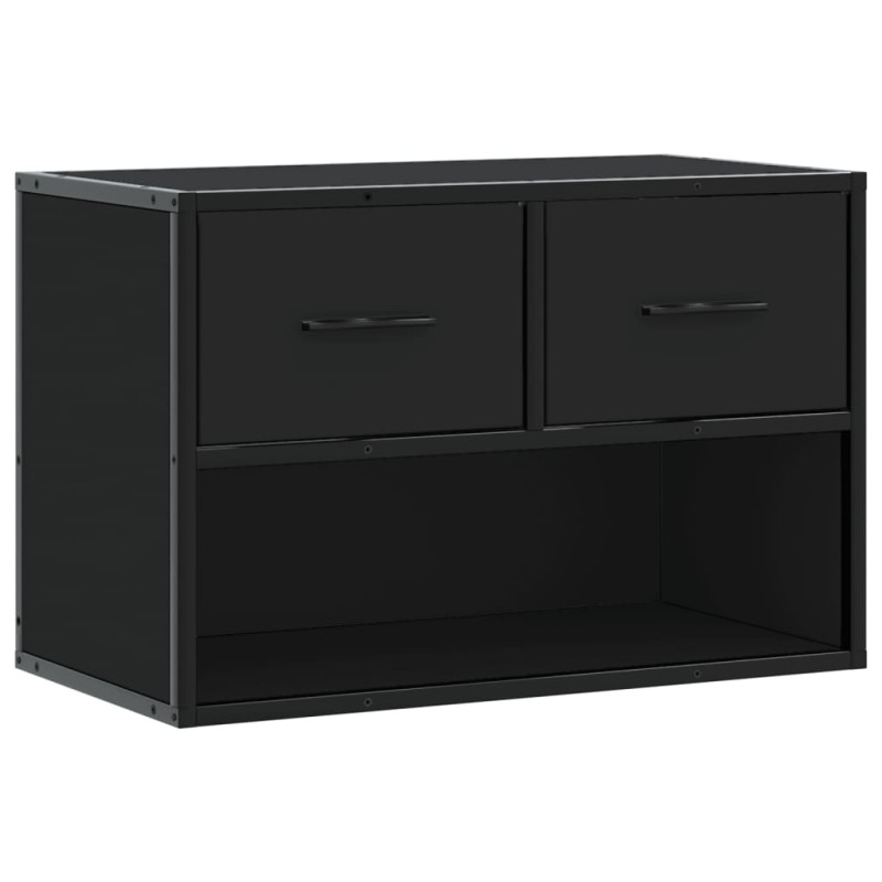 Szafka pod telewizor, czarna, 60x31x39,5 cm