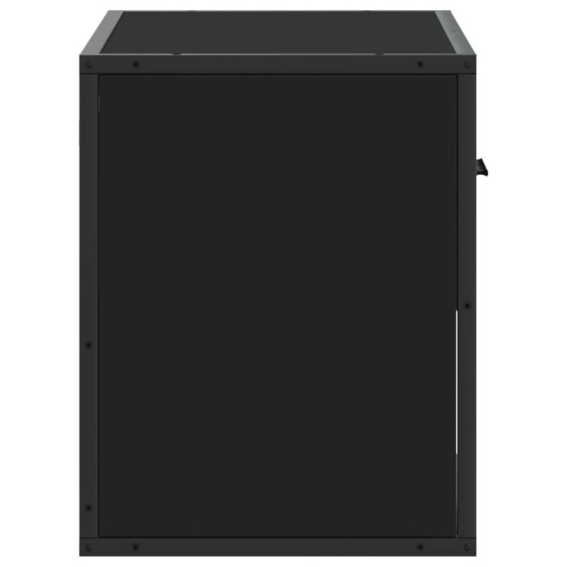 Szafka pod telewizor, czarna, 60x31x39,5 cm