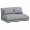 Krzesło na podłogę Jasnoszary 110 x 82 x 55 cm tkanina