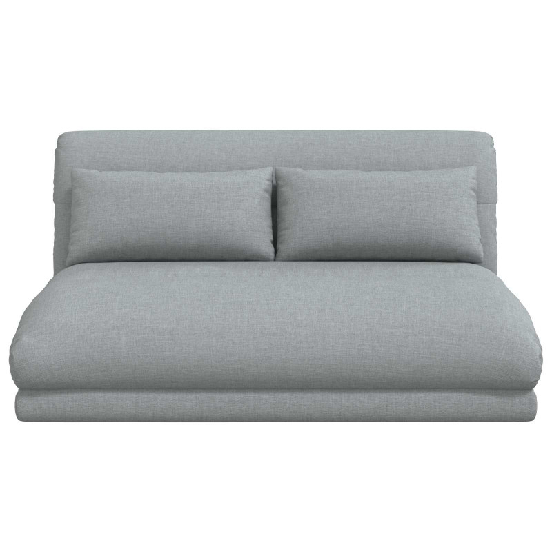 Krzesło na podłogę Jasnoszary 110 x 82 x 55 cm tkanina