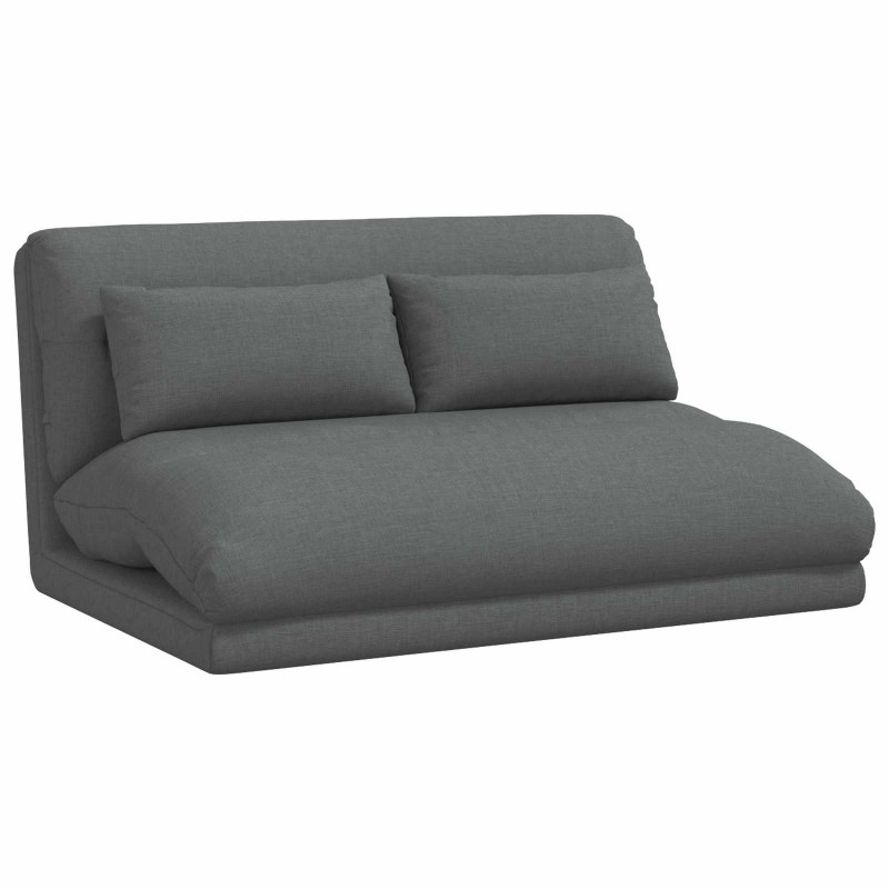Krzesło na podłogę Ciemnoszary 110 x 82 x 55 cm tkanina
