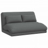 Krzesło na podłogę Ciemnoszary 110 x 82 x 55 cm tkanina