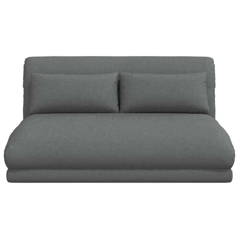 Krzesło na podłogę Ciemnoszary 110 x 82 x 55 cm tkanina