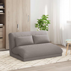 Krzesło na podłogę Ciemnoszary 110 x 82 x 55 cm tkanina